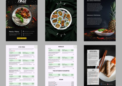 Thai Kitchen Menu Design